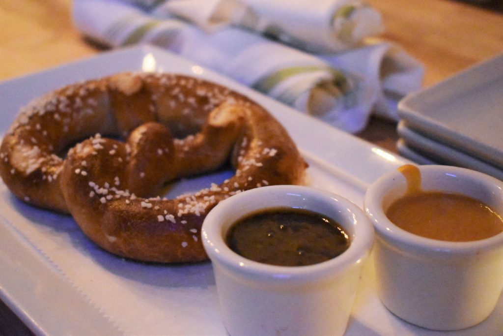 Hot Brewery Pretzel at the American Fresh Brewhouse in Assembly Row